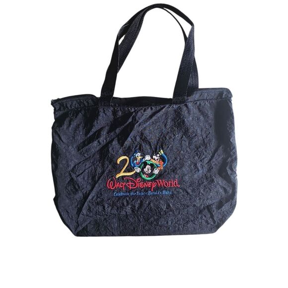 Vintage Disney World 25th Anniversary Tote Bag Mickey & Friends Y2K Collectible - Picture 1 of 15